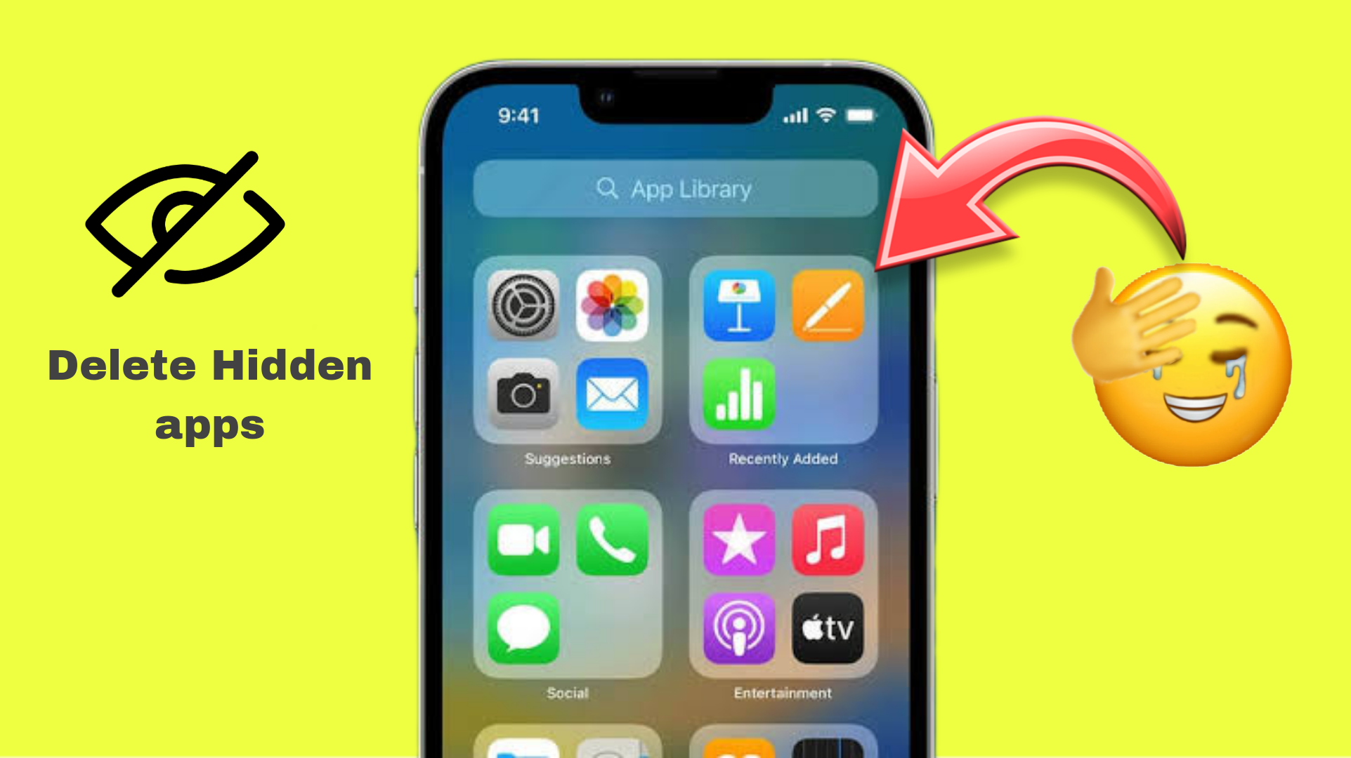 Delete Hidden apps on iPhone 